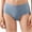 Blue, variant on Women's Seamless High Waisted Brief Solid Color Hip Lifting Slim Breathable Soft Comfortable Plus Size Panties