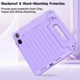 thumbnail image 6 of SUPNICE Handle Kids Case for New iPad 11-inch (A16) 2025 / iPad 10th Generation 2022(10.9 inch) with Built-in Screen Protector, Rugged Full Body Protective Cover for iPad 10/11 Gen,Light Purple, 6 of 7