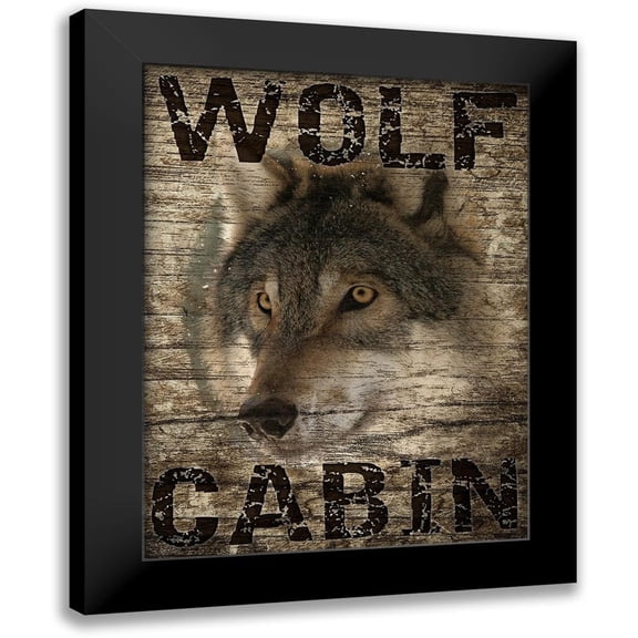 Prime, Marcus 12x14 Black Modern Framed Museum Art Print Titled - Wolf Cabin 1