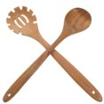 thumbnail image 4 of 2Pcs Wooden Spoon Noodle Spoon Non-stick Wooden Spoon Convenient Rice Spoon Kitchen Supplies, 4 of 9