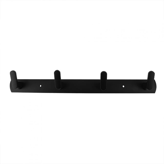 Colgador de pared de acero inoxidable con 4 ganchos, bolsa para abrigo, toallero, organizador para baño, cocina y dormitorio