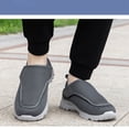 thumbnail image 4 of XIHAHA Zapatos para diabéticos extraanchos para hombres y mujeres, zapatos para caminar ajustables para personas mayores, ortopédicos, pies anchos, zapatillas para parejas hinchadas, 4 of 5