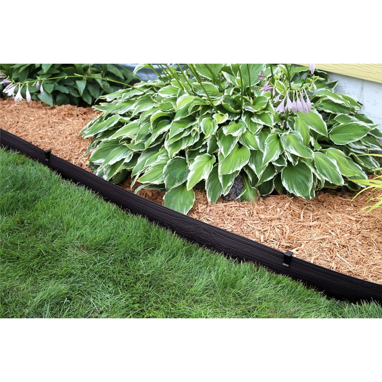 Master Mark Terrace Board 4 in. x 40 ft. Black Landscape Lawn