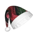 thumbnail image 2 of Balery Red Viper Jungle Intensity Pattern Santa Hat Christmas Hat Funny Christmas Hat Christmas Knitted Beanie Hat For Men Women Adult, 2 of 6