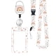 thumbnail image 1 of Cordones para profesores para credenciales de identificación y llaves, bonito cordón con cuentas y porta credencial para mujeres, maestras, enfermeras, 1 of 5