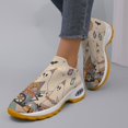 thumbnail image 5 of Air Cushion Walking Shoes, Running Shoes for Women Men Athletic Walking Sneakers,Fall Leaf Shoes,Halloween Shoes for Hiking Walking Sports Travel Jogging Shoes, Beige US-5.5/EU-35, 5 of 9