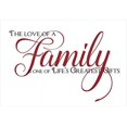 thumbnail image 2 of Wall Decal The Love of Family One of Life's Greatest gifts Wall Decals Vinyl Stickers, 23x16, Black & Red, 2 of 4