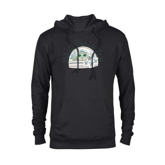 Star Wars Grogu Tap Mandalorian Starfighter - Pullover Hoodie for Adults - Customized-Black
