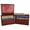 Burgundy, variant on Bifold Mens Smooth Genuine Leather Flap Up ID Wallet 1153 CF