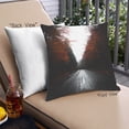 thumbnail image 1 of Ahgly Company Transportation Road Coussin d'Extérieur, 18 Pouces par 18 Pouces, 1 of 6