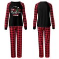 thumbnail image 2 of Womens Outfit Sets Family Matching Christmas Pajamas Set Printed Long Sleeve Tops & Pants Soft Polyester Spandex Comfortable For Autumn Winter Daily & Festive Wear Family Christmas, 2 of 2