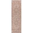 thumbnail image 3 of JONATHAN Y SANTA MONICA 2 x 10 Runner Rug, Malta Bohemian Medallion Textured Weave - Red/Taupe, SMB104A-210, 3 of 5