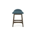 thumbnail image 4 of Signature Design by Ashley Lyncott Counter Height Upholstered Barstool with Foam Cushion, Set of 2, Blue, 4 of 9