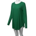 thumbnail image 6 of A2Y Women's Premium Solid Long Sleeve Round Hem Crew Neck Top Shirt Forest Green S, 6 of 7