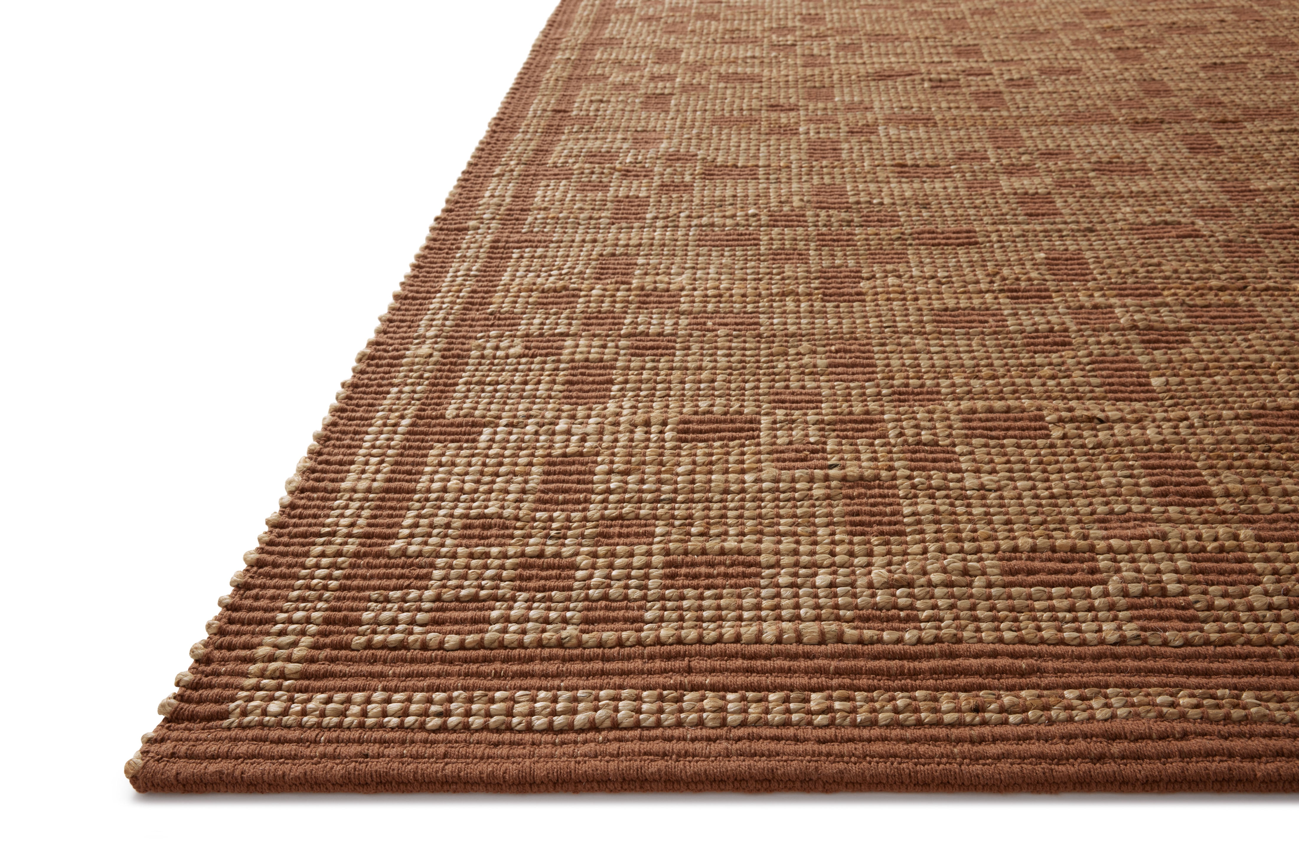 Chris Loves Julia x Loloi Judy Natural / Spice 3'-6" x 5'-6" Accent Rug