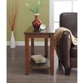 thumbnail image 4 of Homelegance Elwell Wood Modern Living Room Wedged Chairside Table, Espresso, 4 of 4