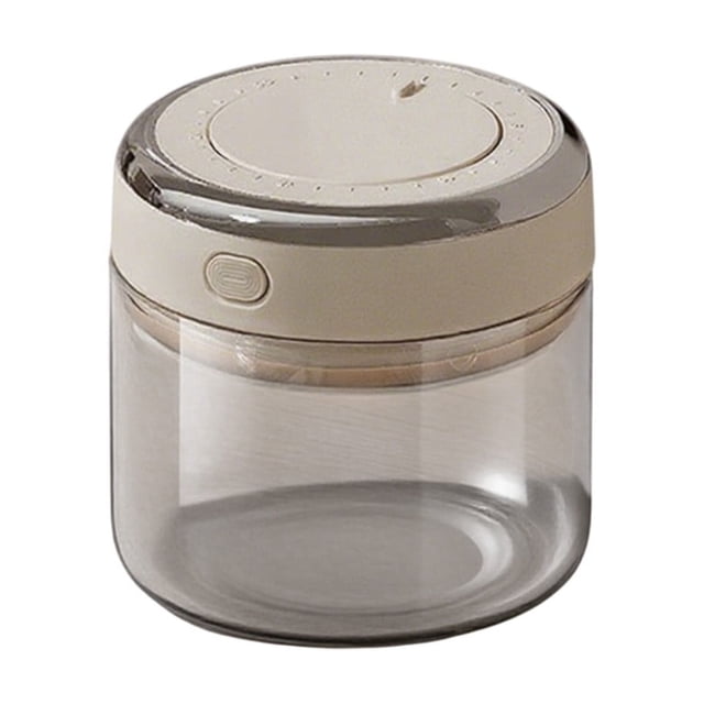 Recipiente hermético de vidrio para almacenar alimentos con válvula desgasificadora unidireccional para granos de café, harina de arroz, dulces y organización JASKFLY