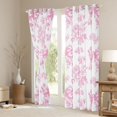 thumbnail image 3 of Homewish Pink Bowknot Black Out Curtains for Children Teens Girls,Dreamy Princess Curtains Pack of 2 (42x63 Each),Chic Floral Flowers Bedroom Curtains,Luxury Bedroom Decor, 3 of 6