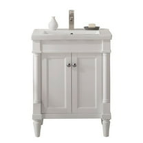 Furniture Indoor Home Decorative Bathroom, Washroom, Kitchen 24" White Sink Vanity