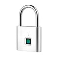 thumbnail image 1 of ikayaa Smart Fingerprint Padlock Rechargeable Keyless 10 Fingerprints Morse Code Emergency Unlocking Easy Operation IP56 Waterproof -theft Padlock Door Luggage Backpack Lock, 1 of 7