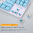 thumbnail image 2 of Mistaha Wired Gaming Keyboard 87 Keys Mixed Light Mechanical Keyboard with Mechanical Blue Switch, 2 of 8