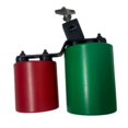 thumbnail image 2 of Accesorios para tambores con cencerro bicolor Accesorios para acompañamiento banda Cencerro Tonos altos y medios para práctica Reuniones familiares Verde Rojo, 2 of 8