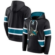 Men's Fanatics Branded Black San Jose Sharks Powerplay Warrior Pullover Hoodie