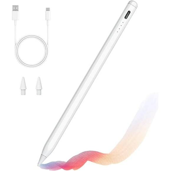 wonima11 Stylus Pen for iPad with Palm Rejection & Fast Charge, Active Pencil Compatible with Apple iPad Pro, iPad Air 3/4/5, iPad 10/9/8, iPad mini 5/6 - White