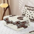 thumbnail image 6 of Homewish Vintage Boho Paisley Zipper Twin Comforter Sets with Fitted Sheet and 2 Pillowcases,Bohemian Damask Floral Zipper Bedding Set,Cream,Reversible,4pcs, 6 of 8