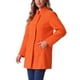 thumbnail image 4 of Abrigo de mujer INSPIRE CHIC de longitud media, con cuello alto, de un solo botón, abrigo de invierno, color naranja, talla S, 4 of 6
