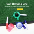 thumbnail image 3 of Línea de pelota de golf Herramienta de marcador Precise de moda Dispositivo de dibujo de línea con pluma Kit de alineación de golf impermeable Perfecto Juego de regalo de golf Pink Scienceny OD008021-03B, 3 of 7