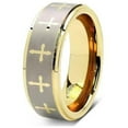 thumbnail image 3 of Gold Tungsten Cross Ring, 3 of 5