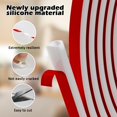 thumbnail image 2 of Bantie impermeable de silicona con forma de D, 6 m, sello de puerta, color blanco, 2 of 6