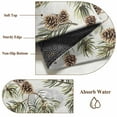 thumbnail image 6 of Non-Slip Rug Pad Rugs Winter Pine Cone Leaf Rectangle Area Rugs 4x6Ft Soft Carpet Pads for Living Room Kids Room, Watercolor Green Brown Plant, 6 of 9