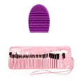 thumbnail image 1 of Set de Brochas de Maquillaje Compraymas 32 brochas en color Rosa para ojos y 1 Limpiador de brochas, 1 of 3