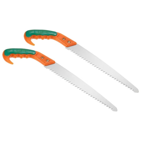 Uxcell 10.43 Hand Pruning Saw Plastic Handle Triple Tooth for Camping Gardening Trees Trimming 2Pcs