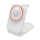 thumbnail image 2 of Cargador inalámbrico plegable multifuncional, carga rápida de 15W con luz LED, 3 en 1 magnético, blanco, 2 of 9