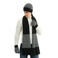 thumbnail image 2 of Aoochasliy Winter Gloves Clothes Three Pieces of Warm Autumn and Winter Suit Mixed Color Knitted Woolen Thick Hats, Scarves and Gloves, 2 of 8