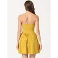 thumbnail image 4 of Disfraz de navidad Fiesde las mujeres sin tirantes con cremalleexpuessólido mini vestido de tubo acampanado MostaXL, 4 of 6