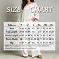 thumbnail image 2 of Morttic Women's Solid Color Crinkle 2 Piece Set – Oversized Batwing Top & Wide Leg Pants with Pockets Casual Summer Loungewear Light Blue，L, 2 of 2