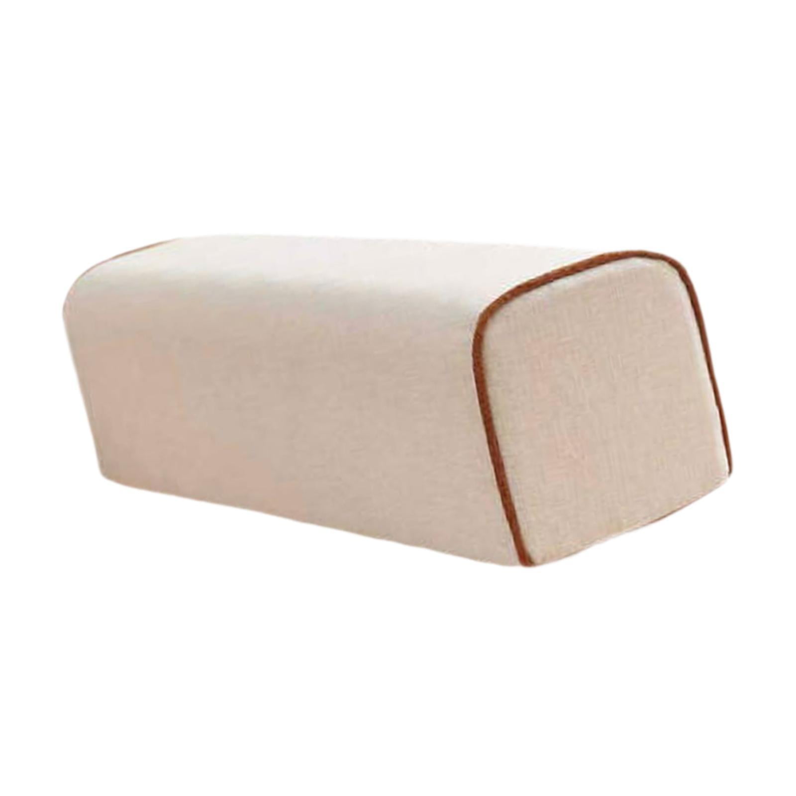 WLPZXP Armrest Cushion for The Couch, Linen Armrest Cushion, Ergonomic, Washable Cover, beige