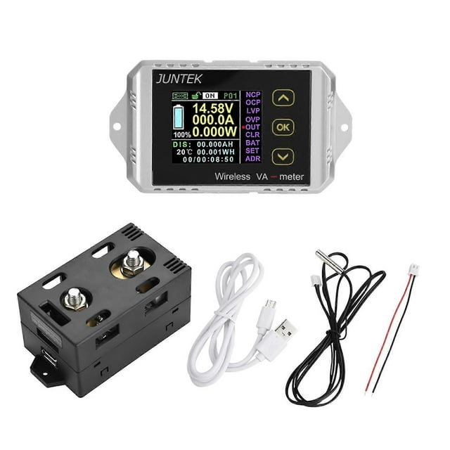 Wireless DC Voltage Tester with Color LCD Display (VAT-4300, 0-300A, 0-400V)