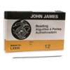 John James English Beading Needles, Size 12, 25 Count