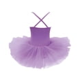 thumbnail image 5 of iiniim Girls Kids Sequined Ballet Dance Leotard with Hair Band Outfits Ballerina Princess Tutu Dress Purple S, 5 of 7