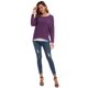 thumbnail image 5 of Jersey UGET holgado de gran tamaño para mujer, color morado, 5 of 5