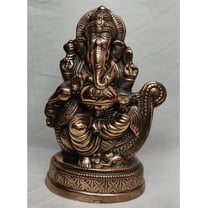 Bronze Ganesha Statue Indian God Statues Hindu God Ganesha Idol Ganpati Murti Lord Ganesha Figurine God of Success Indian Handmade Statues Indian Home Temple Decor Vinayaka Statue - AtoZ India Cart