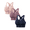 Purple, navy blue, pink, variant on 3PCS Women's Zip Front Sports Bra Wireless Post-Surgery Bra Active Yoga Sports Bras Cross Back Seamless Padded Bralettes
