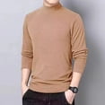 thumbnail image 1 of Mens Half Turtleneck Pullover Long Sleeve Tops Warm Slim Fit T-Shirt Undershirt, 1 of 8