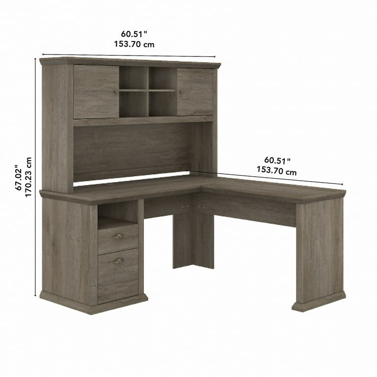 L shaped desk on sale with hutch walmart
