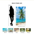 thumbnail image 3 of LACKUST Summer Coconut Tree Beach Towel - Oversized 75x150cm, Quick-Dry & Portable for Beach & Camping, 3 of 5